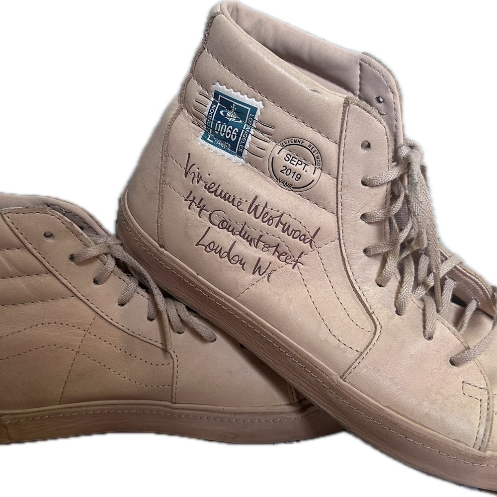 Vivienne Westwood Tan High-Top Sneakers